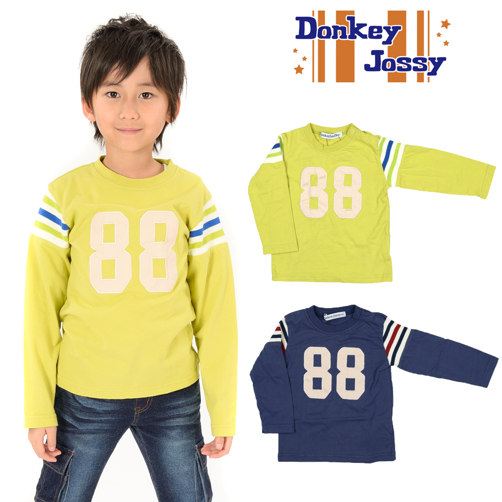 S10806Donkey Jossy (ドンキージョシー) 袖切替ナンバリングTシャツ