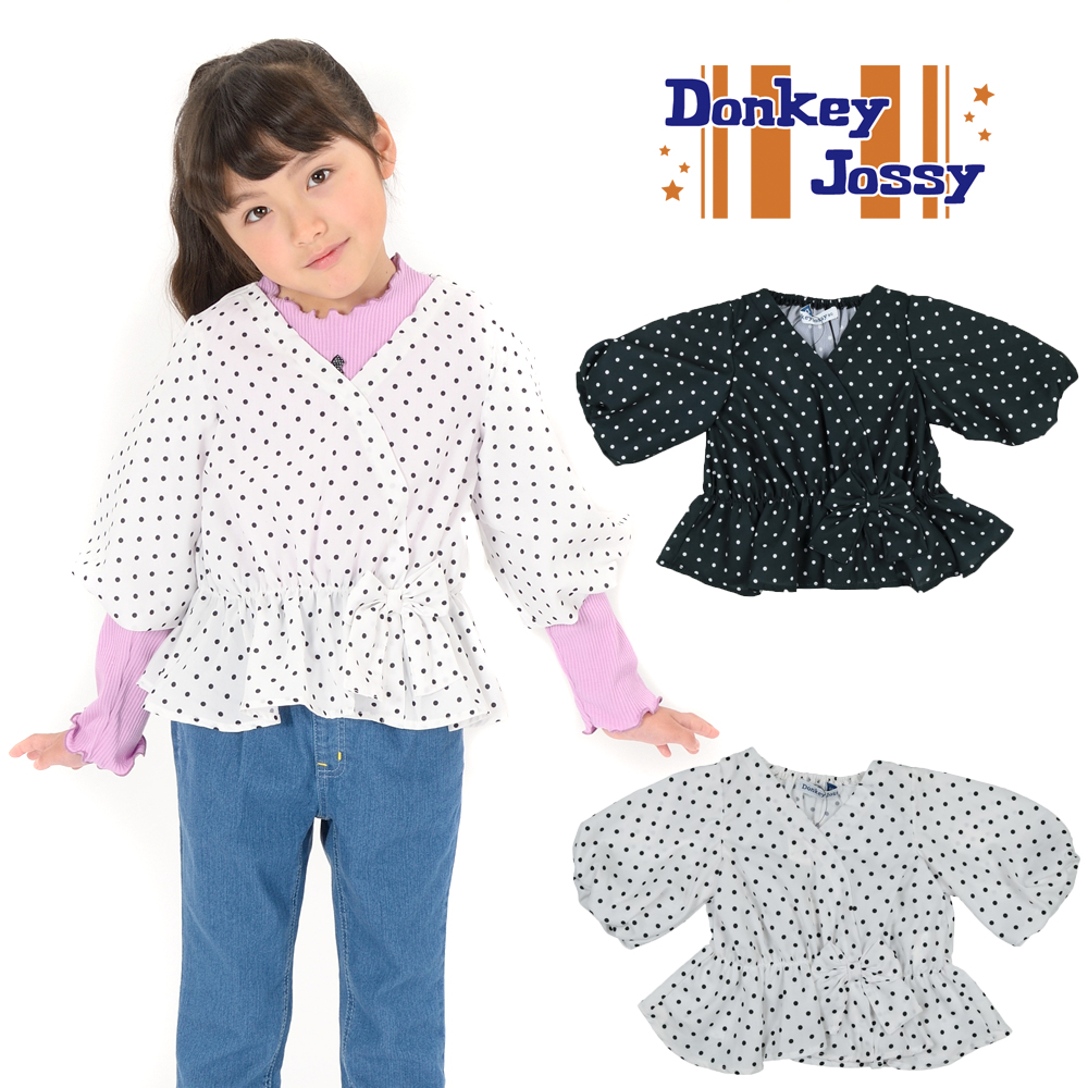 S20500 Donkey Jossy (ドンキージョシー) 柄込み7分袖バルーンブラウス