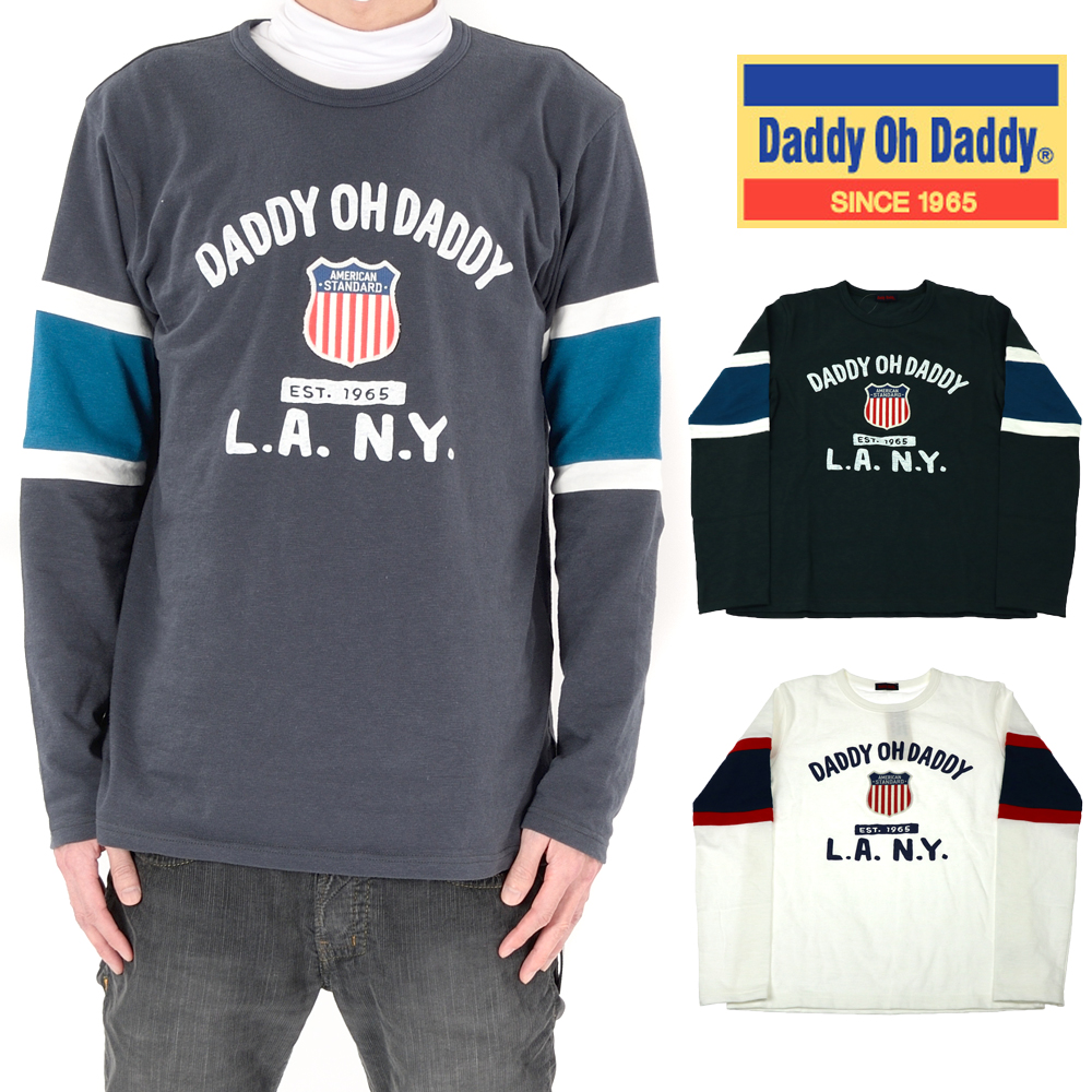 V10824Daddy Oh Daddy (ダディオダディ) 大人、パパ、ママ用ワッペン付Tシャツ