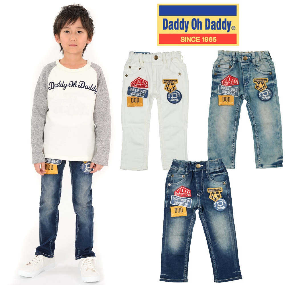 V11010 Daddy Oh Daddy (ダディオダディ) ワッペンデニムパンツ