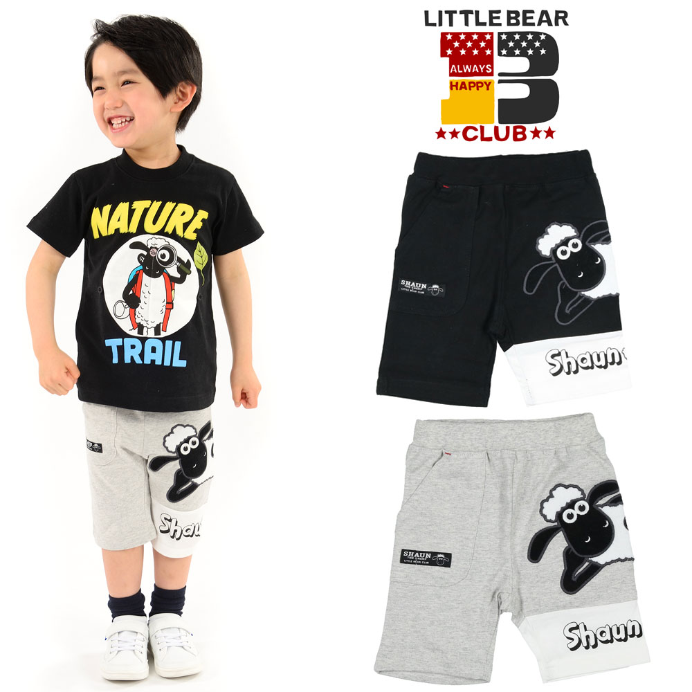N31142Little Bear Club (リトルベアークラブ) ひつじのショーン裾切替パンツ