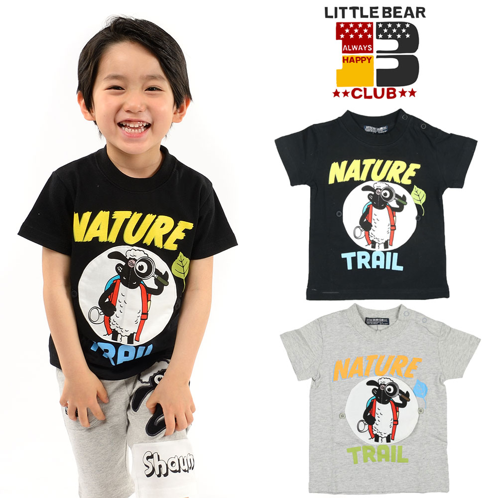S30886Little Bear Club (リトルベアークラブ) ひつじのショーン仕掛けTシャツ